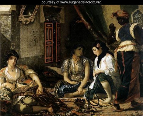Eugene Delacroix and his Women of Algiers,1834